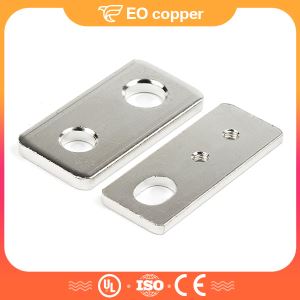 1 Rounded Hole And 1 Oval-shaped Hole Copper Tinned Busbars